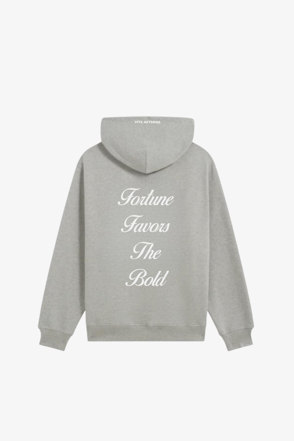 Fortune Favors The Bold Hoodie Grey