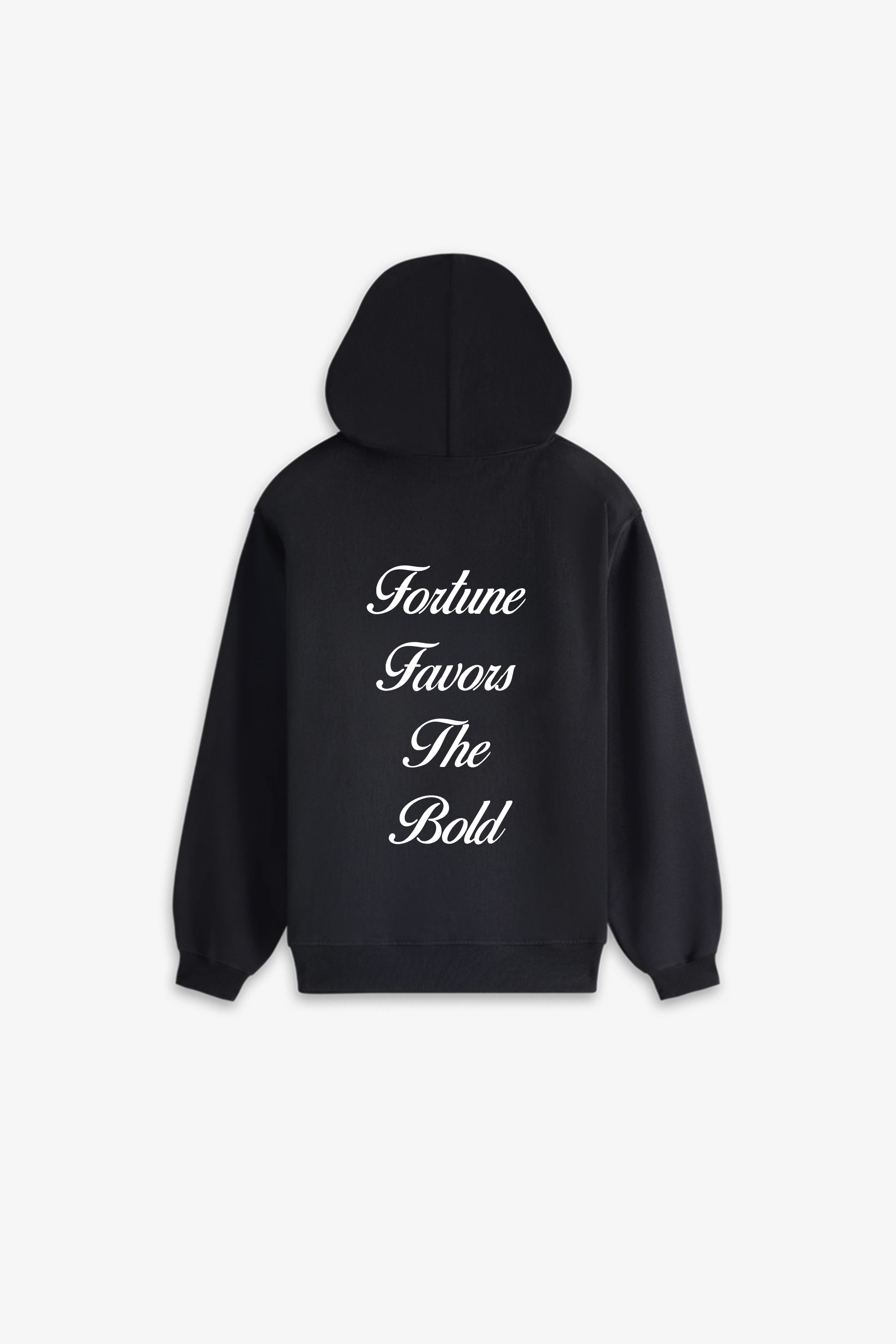 Black Vita Aeterna Fortune Favors The Bold Hoodie backside