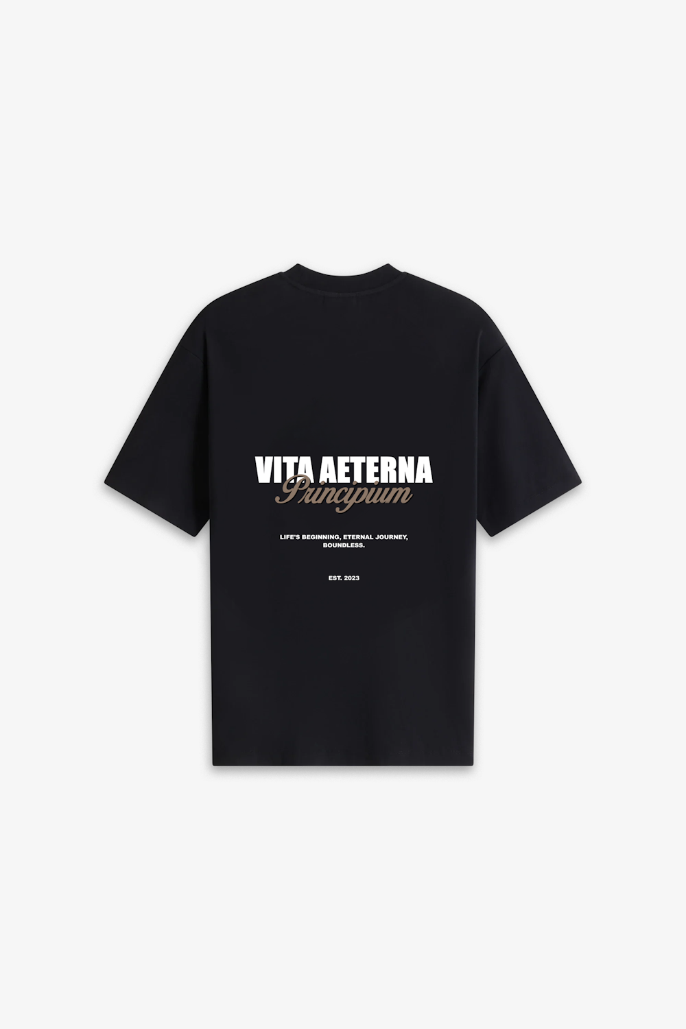 Black Vita Aeterna Principium Journey T-shirt backside